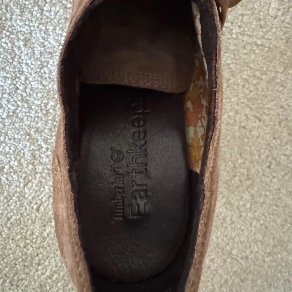 Timberland Earthkeepers Brown Suede Lace-Up Oxford Heels - Picture 11 of 12